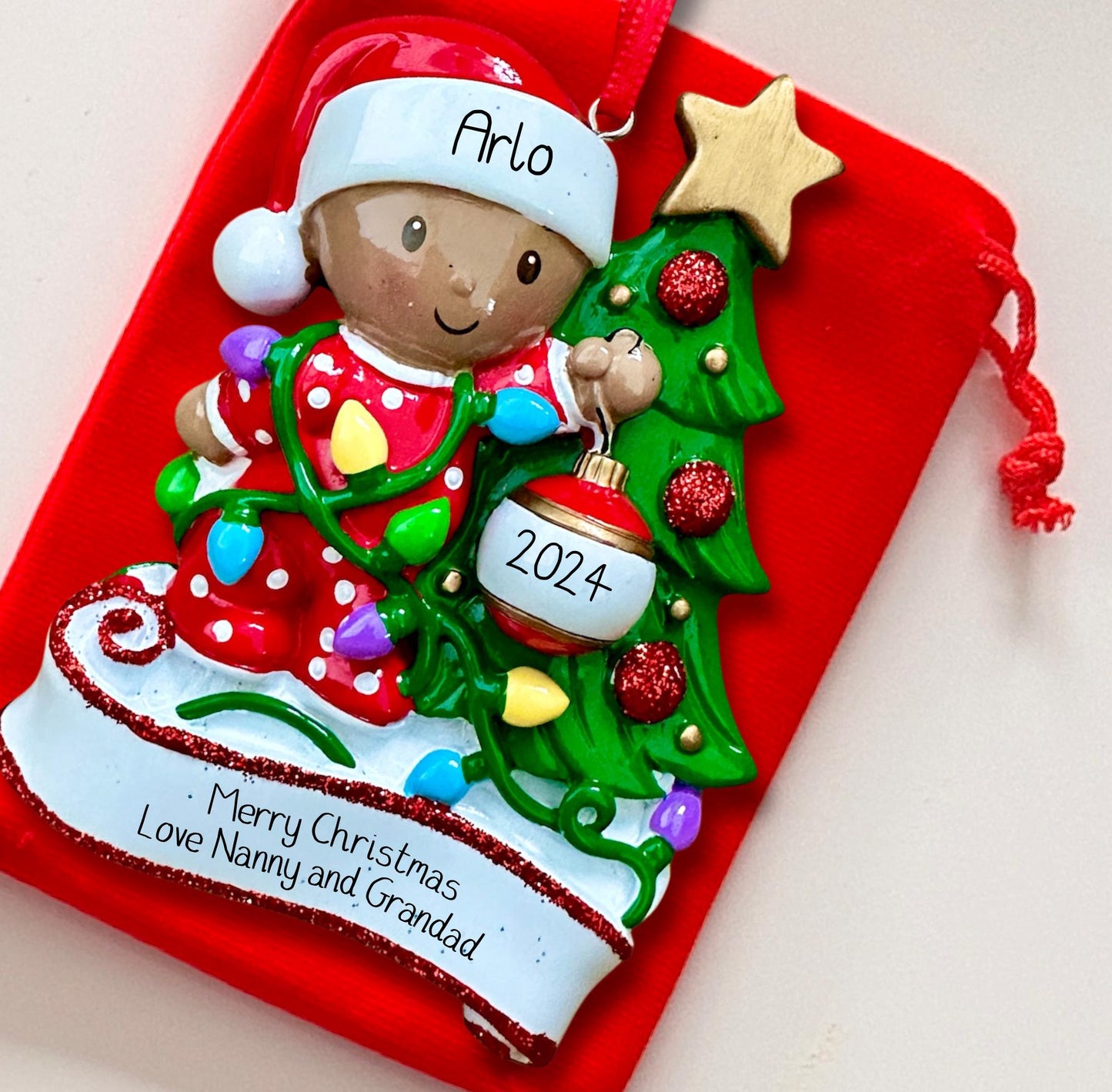 Personalised Baby’s First Christmas Tree Ornament