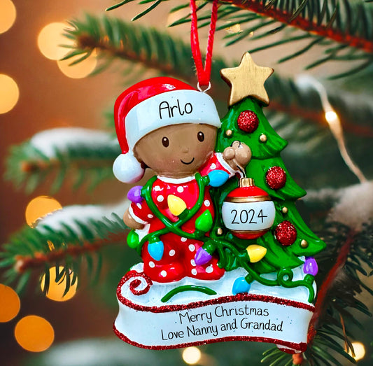 Personalised Baby’s First Christmas Tree Ornament