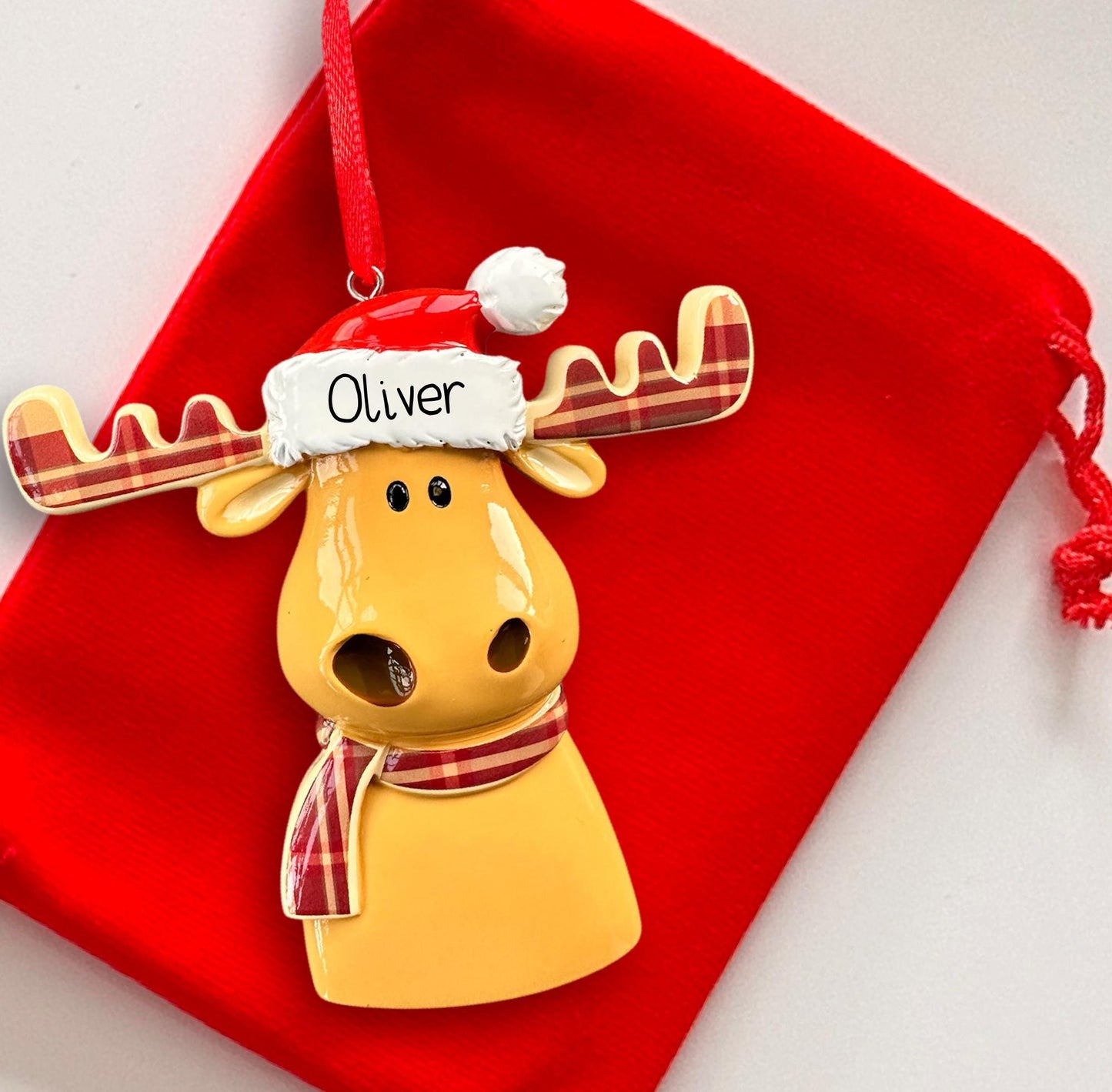 Personalised Reindeer Christmas Decoration