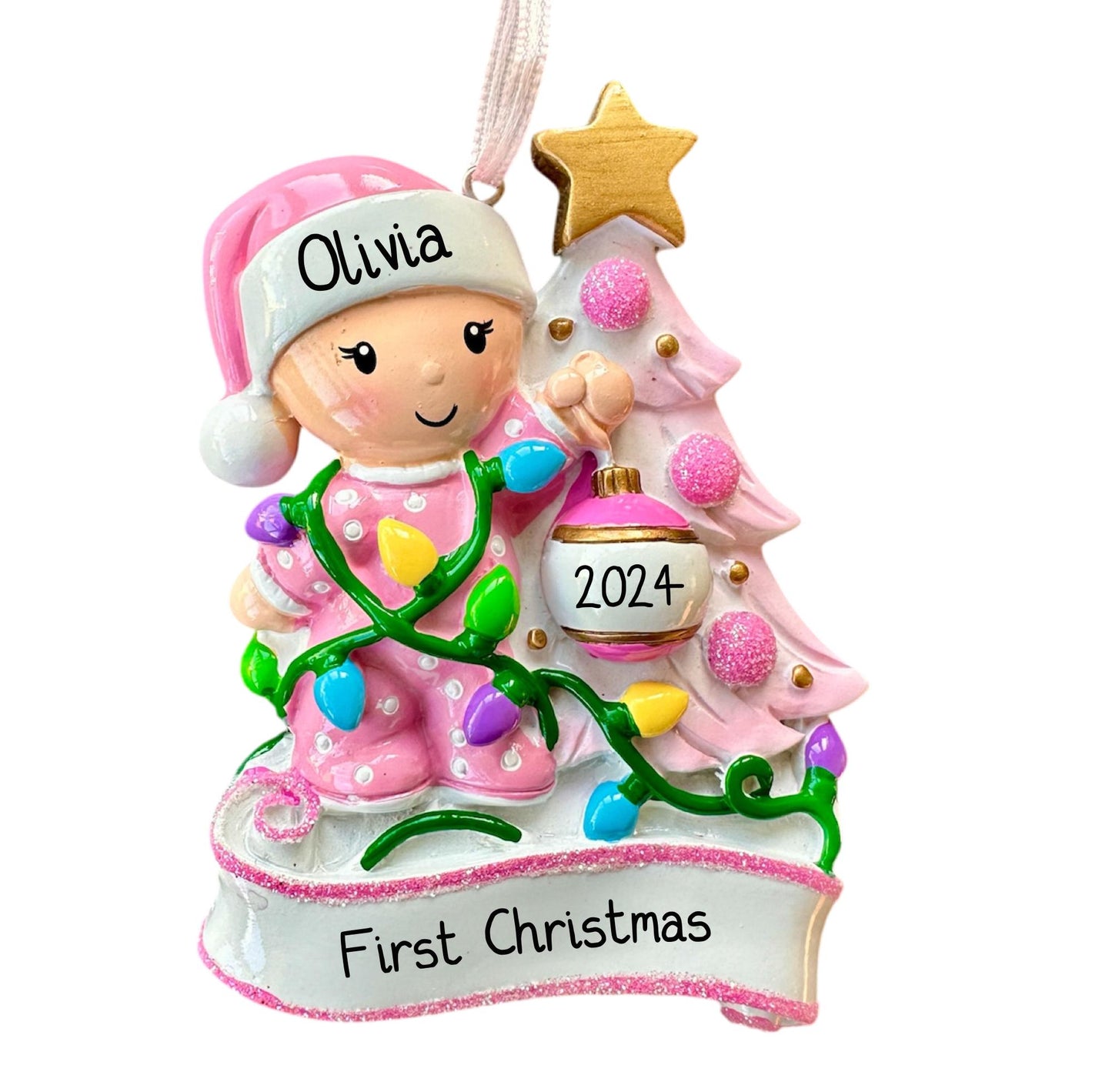 Personalised Baby’s First Christmas Tree Ornament