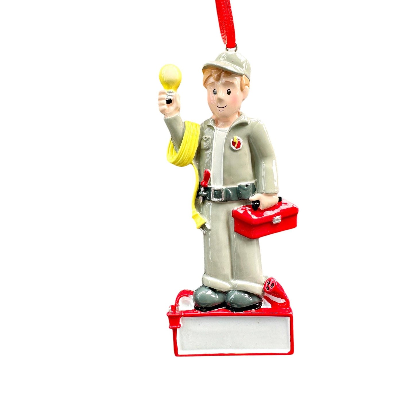 Personalised Electrician Ornament Electrics Tradesman Gift Decoration